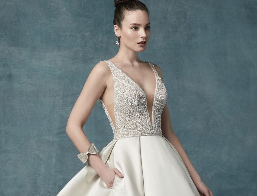 2019 Satin Wedding Dresses for a Shimmery, Sophisticated, and Regal Look Image